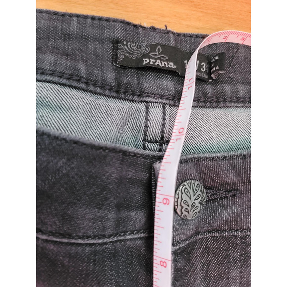 Prana Denim Dark Gray 12R/31 Wide Straight Leg Pants - Picture 5 of 8
